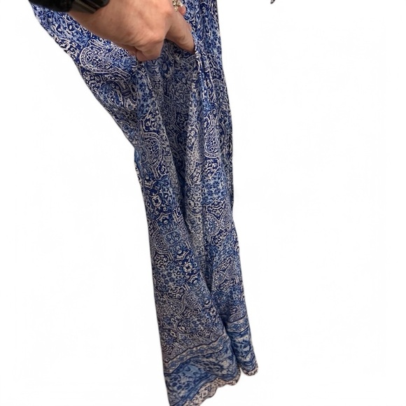 Surf Gypsy Paisley Maxi Dress Swim Cover-Up with open back size small - Picture 6 of 16